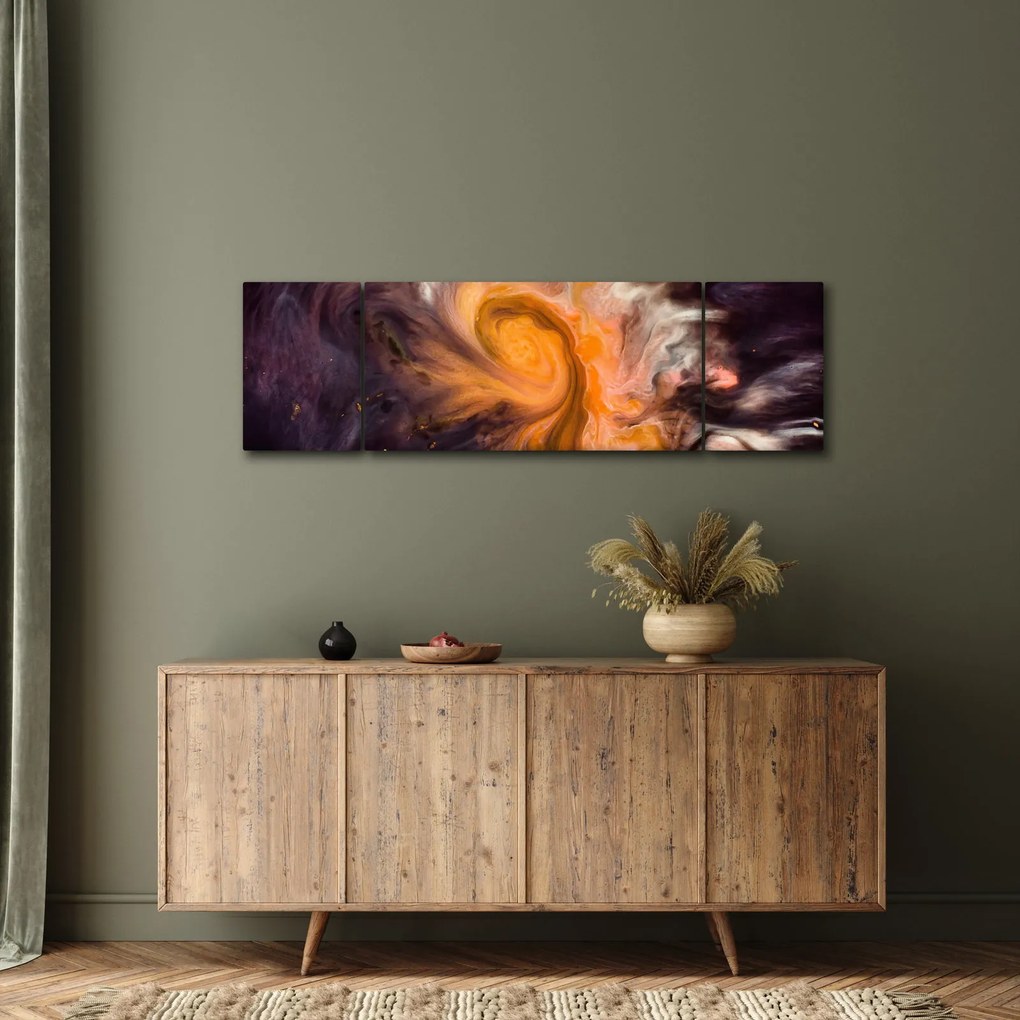 Abstrakcyjny obraz - kosmos (170x50 cm)