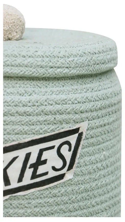 Jasnoniebieski tekstylny dziecięcy kosz na zabawki ø 20x26 cm Cookie Jar – Lorena Canals
