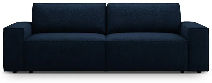 Ciemnoniebieska rozkładana sofa z materiału bouclé 247 cm Jodie – Micadoni Home