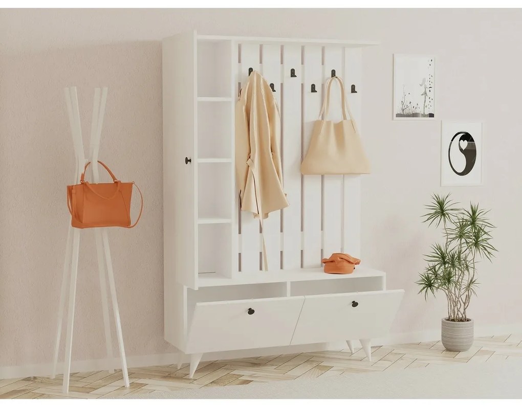 Zestaw do przedpokoju Lala White