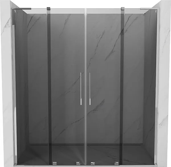 Mexen Velar L Duo drzwi prysznicowe rozsuwane 170 cm, grafit, chrom - 871-170-003-42-01