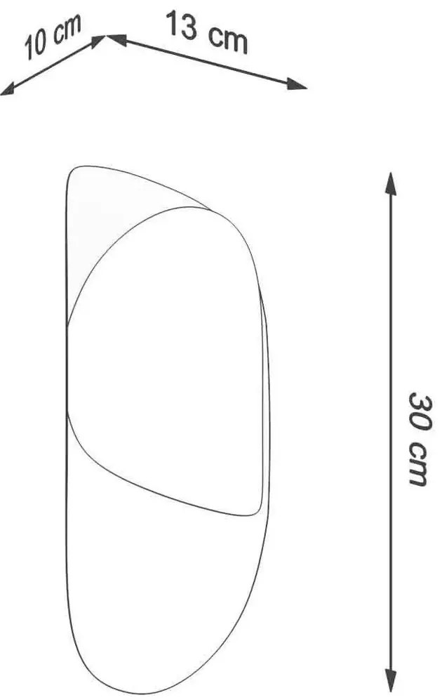 Biały minimalistyczny kinkiet ścienny - S753-Vika