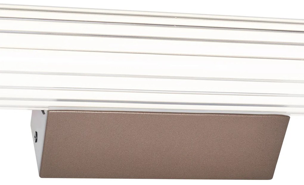 Retro Kinkiet / Lampa scienna brązowy 60 cm z LED IP44 - Coco Retro Oswietlenie wewnetrzne