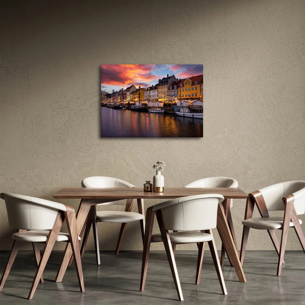 Obraz - Nyhavn, Kopenhaga (70x50 cm)