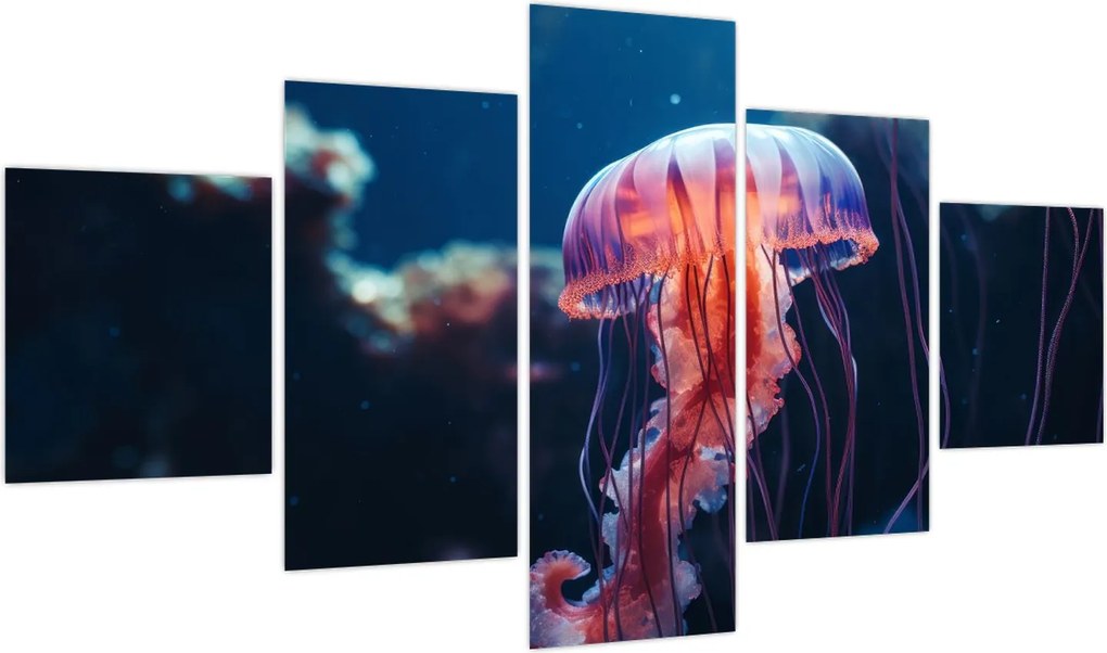 Obraz - Meduza (125x70 cm)