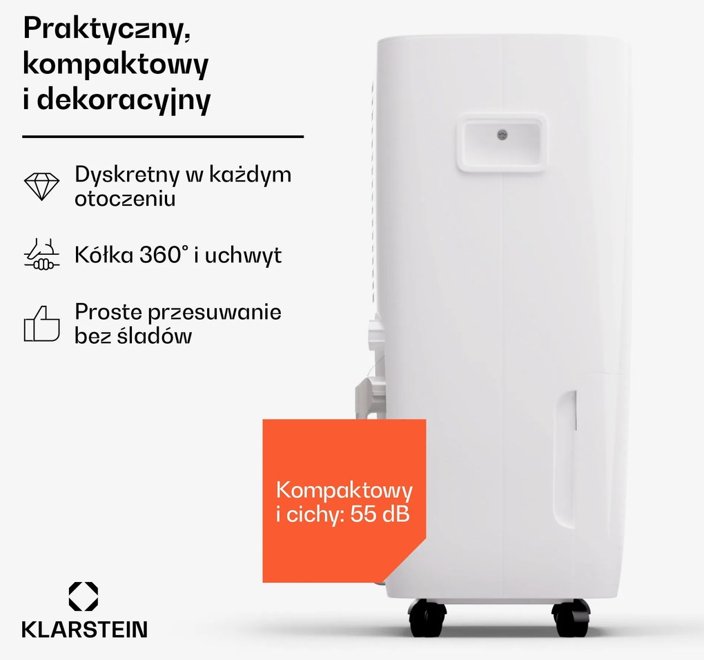 Klarstein DryFy Pro Connect Smart, osuszacz powietrza, WiFi, kondensacyjny, 60 l/doba, 45-65 m²