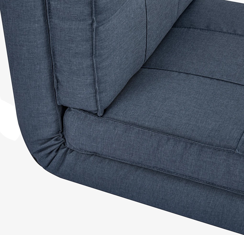 HOMCOM Fotel podłogowy rozkładany, 5-stopniowa regulacja, granatowy, 61x73x58cm | Aosom PL