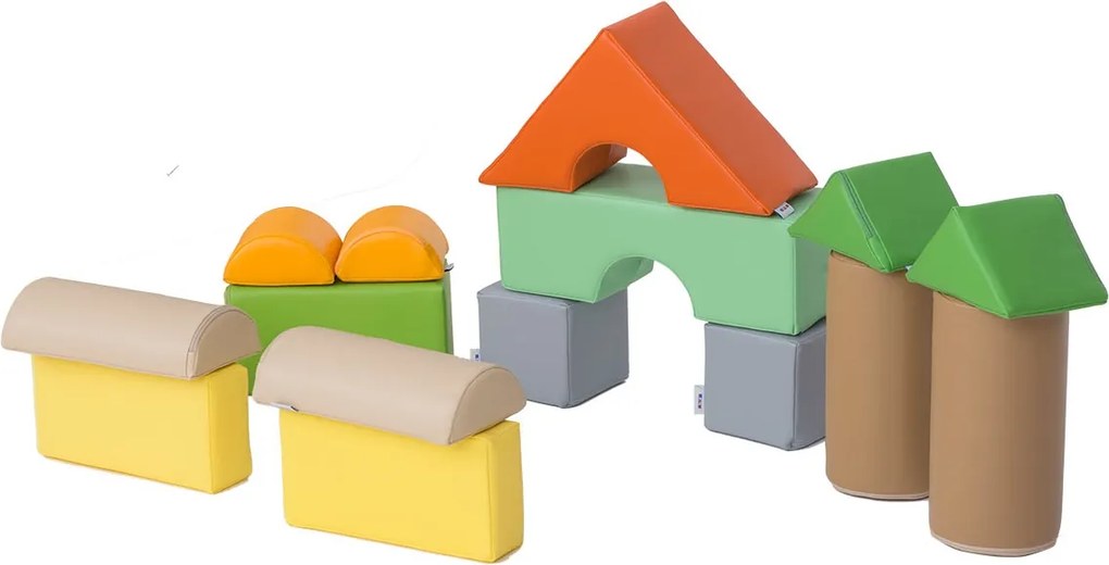 Zestaw 15 piankowych klocków dla niemowląt 4641636
