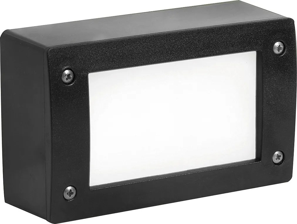 DEVON do wbudowania na zewn?trz nowoczesny i uniwersalny styl - d?. 20 cm - prostok?tny - Gx53 LED T2 3W - ?ywica - Kselect - ip66 - ?ywica i czer?