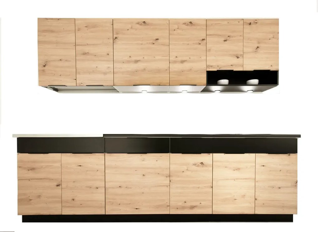 Komplet mebli kuchennych 260 cm H4-H79