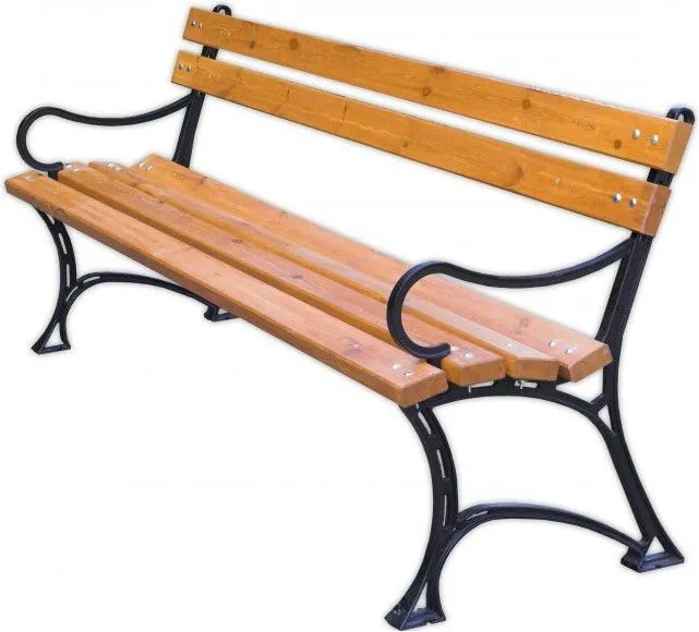 Ławka ogrodowa z podłokietnikami FSC