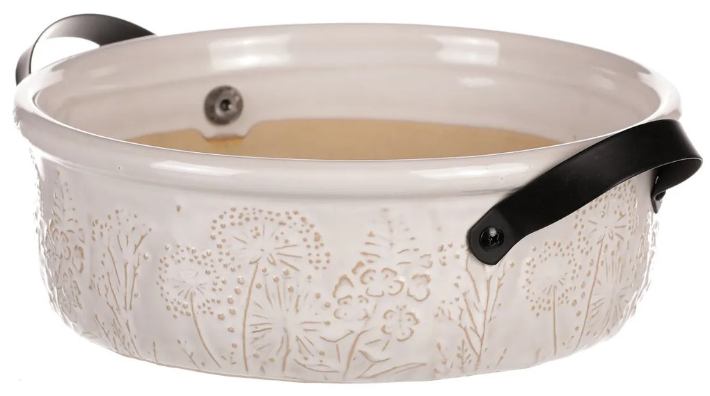 Osłonka na kwiaty Flores, 29 x 8 x 24 cm, ceramika