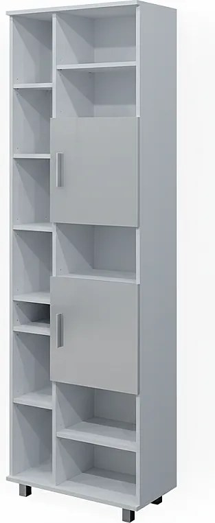 Szafka łazienkowa biały wysoki połysk 60x30x190 ilias