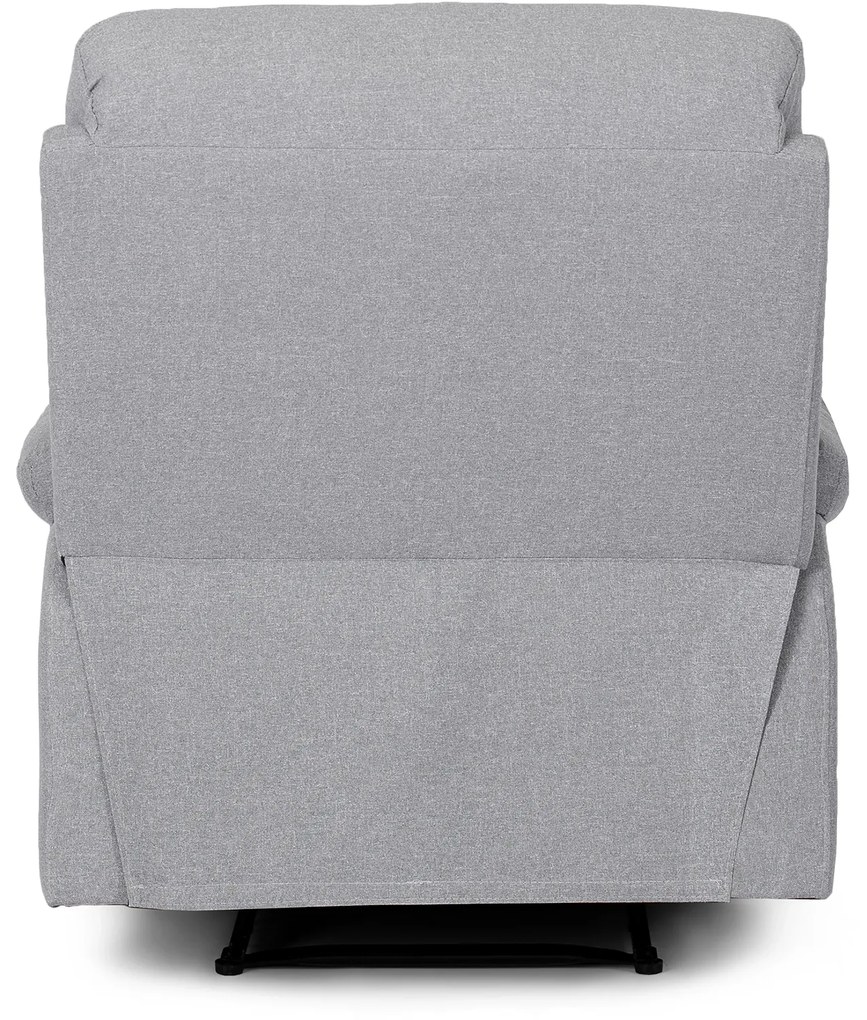 Fotel Masujący INTER 2 Rozkładany z Podnóżkiem Szary Nowoczesny