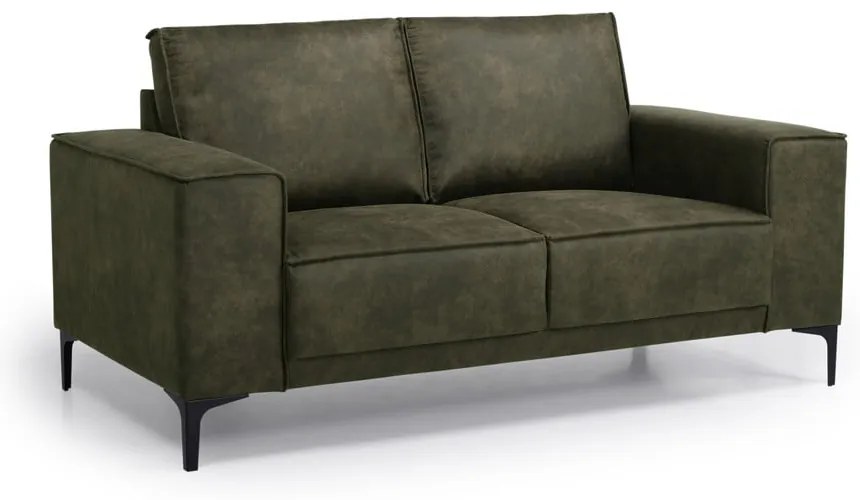 Zielona sofa z imitacji skóry 164 cm Copenhagen – Scandic