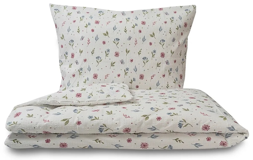 Kvalitex Pościel krepa Letnia łąka, 140 x 200 cm, 70 x 90 cm