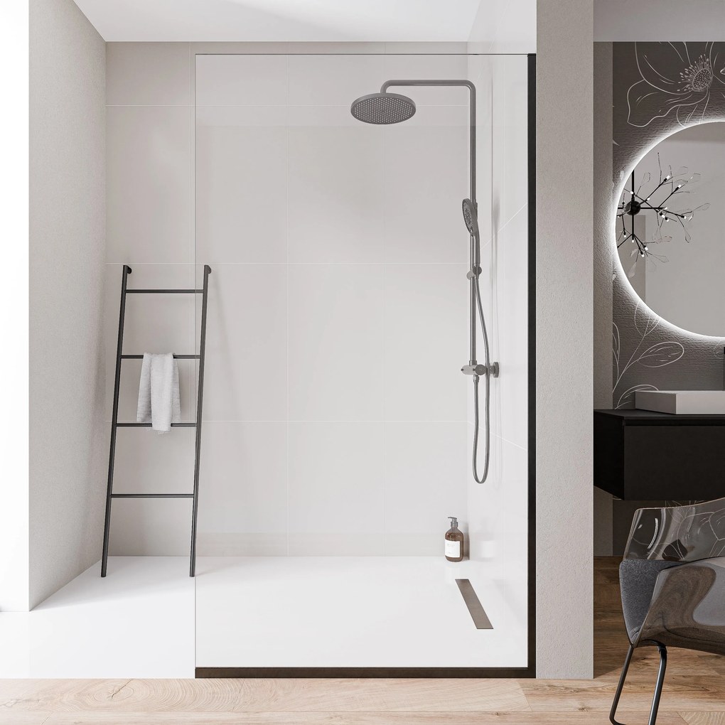 Ścianka prysznicowa Walk-In EX102-2 bezpieczne szkło Nano 10mm