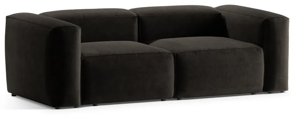 Czarna sofa 224 cm Bergamo – Cosmopolitan Design