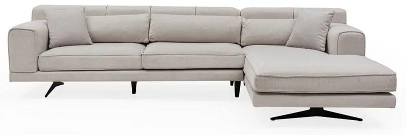 Beżowa sofa narożna Artie Jivago, narożnik prawy