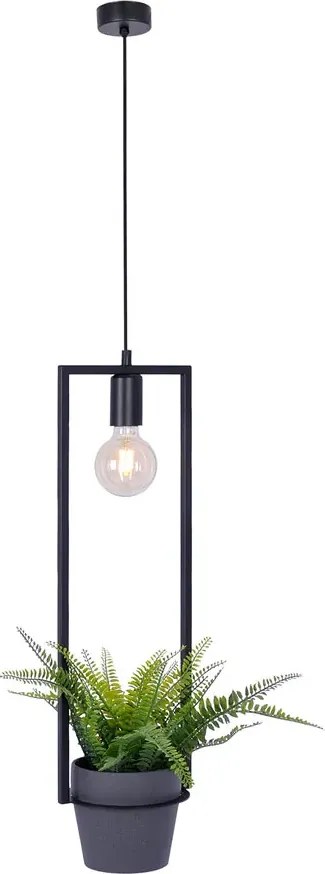 Metalowa lampa wisząca z kwietnikiem - 25X A205 T0-M23