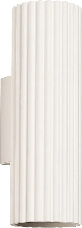 Lampa Ścienna Minimalistyczny Karbon, Aluminium - 2 Źródło - L.6.5 X H.20 Cm - Beżowy