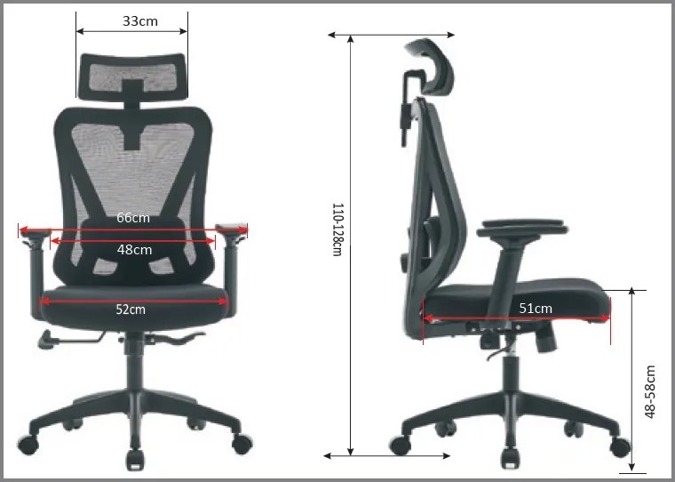 Krzesło biurowe z oparciem siatkowym Ergobit, zgodne z normą BHP