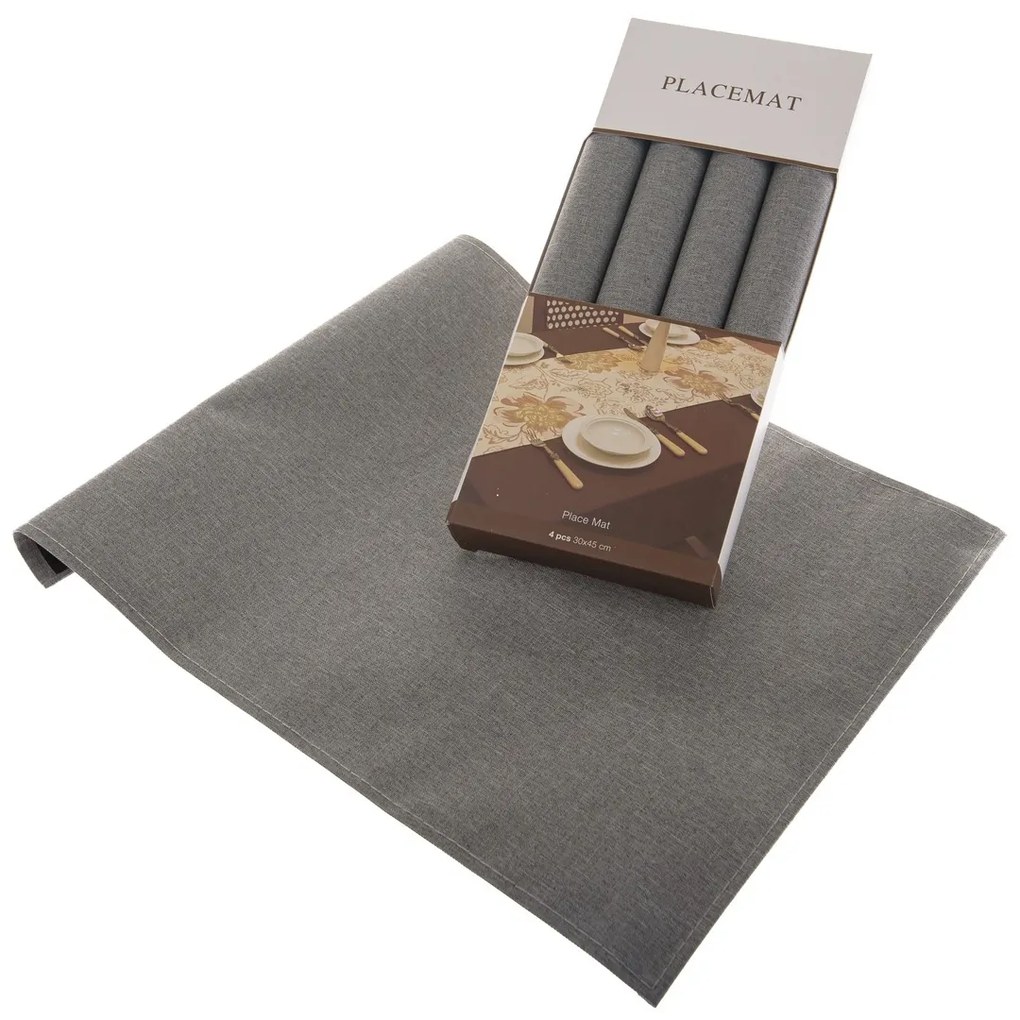 Serwetki SES4007 Dark Grey 30 x 45 cm, zestaw 4szt.