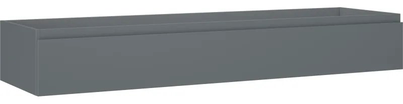 Mexen Orio szafka łazienkowa podumywalkowa 160 cm, 1 szuflada, grafit mat - 91A10-16023-1-BF66