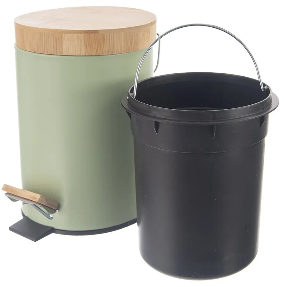 Orion Kosz na śmieci z pedałem Greenish, 5 l, 5 l