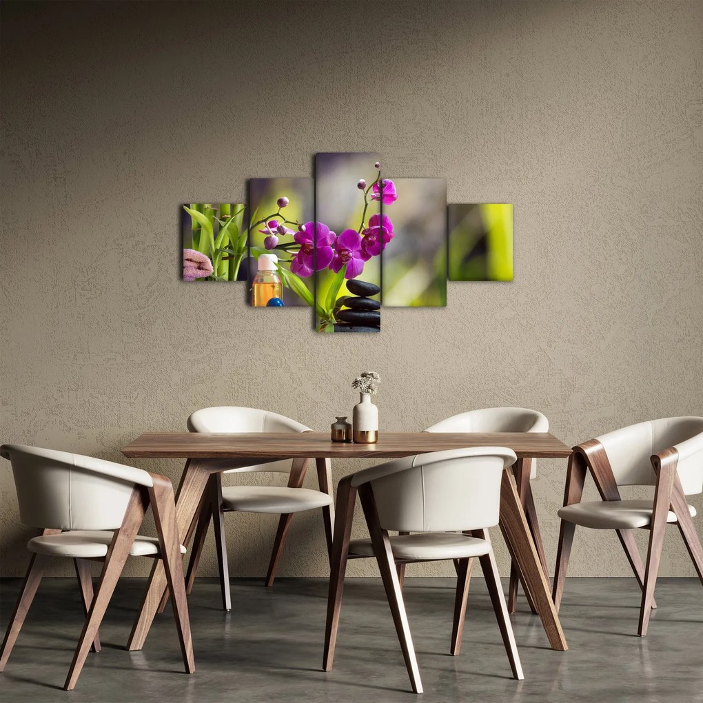 Obraz - spa and stones (125x70 cm)