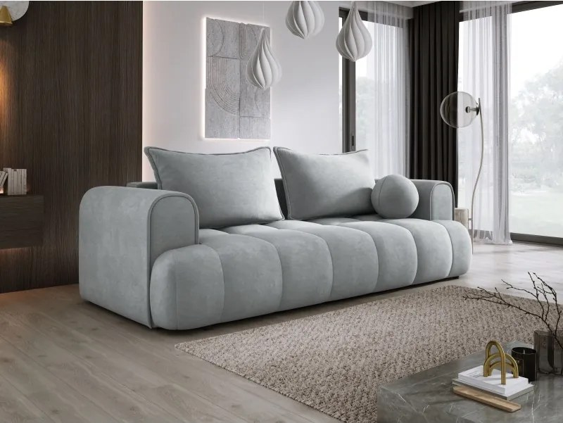Sofa COCO z funkcja spania i pojemnikiem POPIELATY CLOUD 81