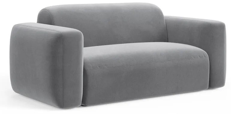 Szara aksamitna sofa 180 cm Strino – Cosmopolitan Design