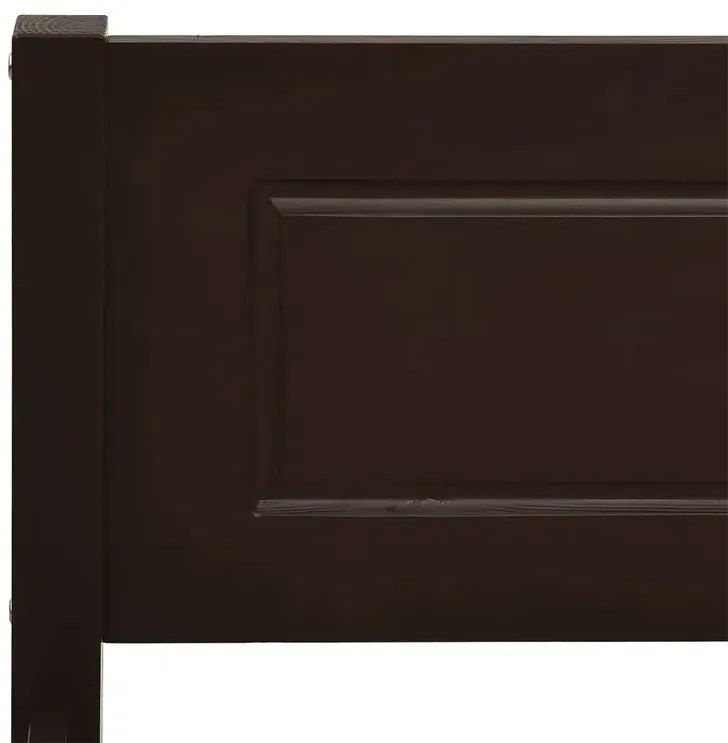 Drewniane klasyczne łóżko ciemny brąz 120x200 G0-H06