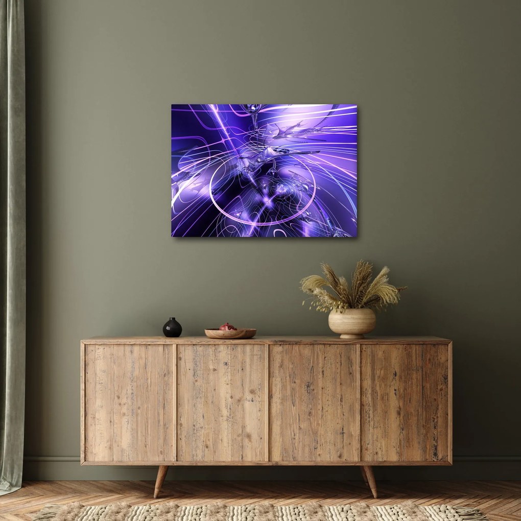 Obraz abstrakcji technicznej (70x50 cm)