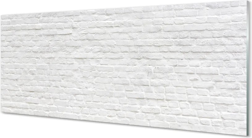 Szklany Panel Czerwona Cegła na Ścianie