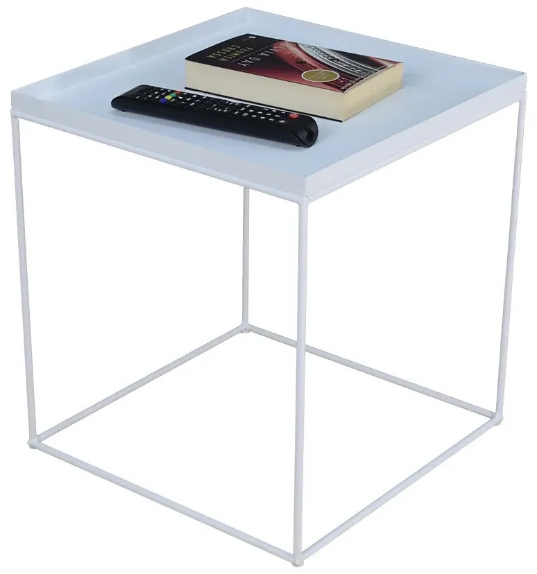 Biały minimalistyczny stolik kawowy P6-E40