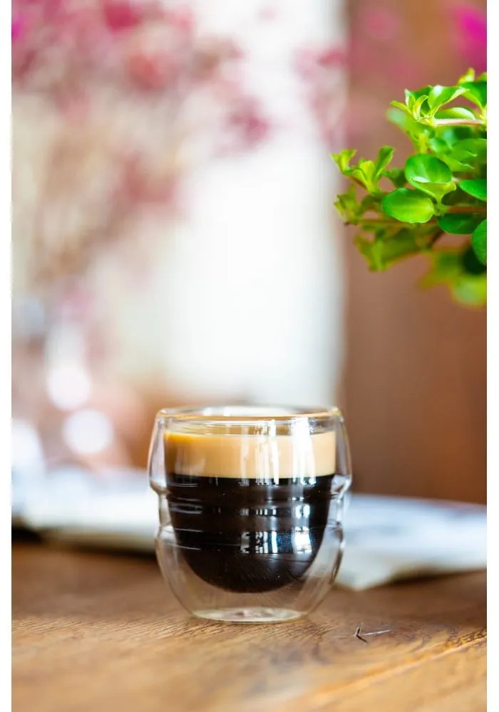 Szklane filiżanki na espresso/z podwójną ścianką zestaw 2 szt. 70 ml Sferico – Vialli Design