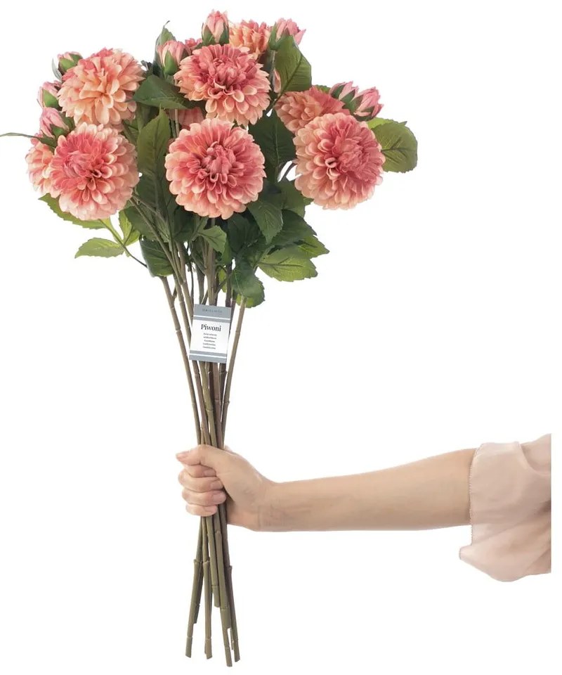 Sztuczne kwiaty zestaw 10 szt. (wysokość 62 cm) Dahlia – Restilo