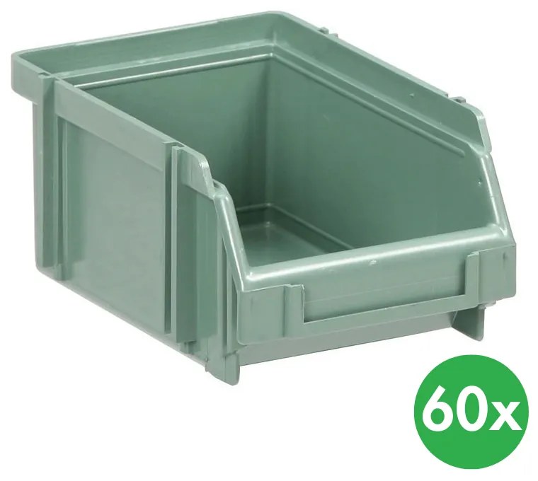 Plastikowy pojemnik z polistyrenu, 110x160x76 mm