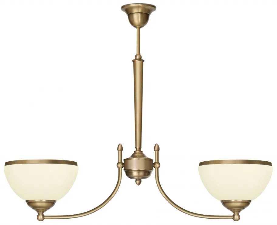 Żyrandol klasyczny z dwoma kloszami YR-S2AE