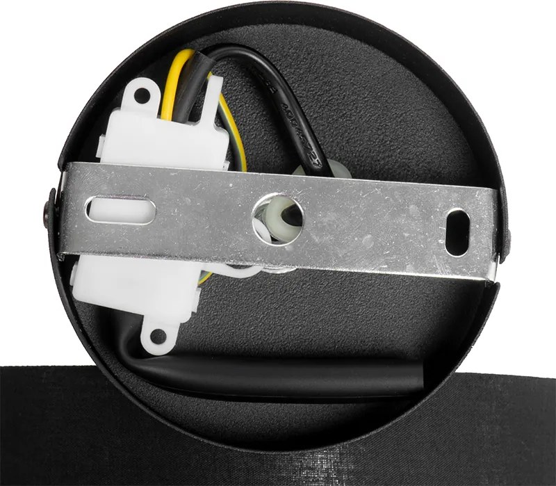 Nowoczesna lampa ścienna czarna ze złotem - VT 1