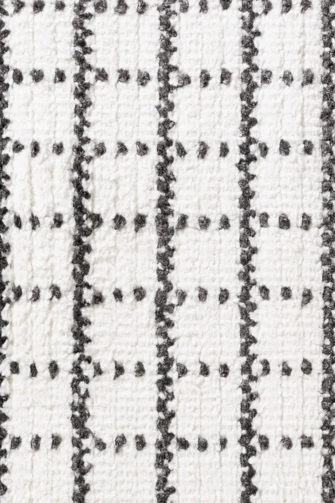 Dywan nowoczesny Jacky Kratka kremowo-szary 160 cm x 220 cm