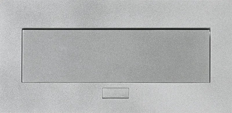 Port blatowy - wpuszczany, 2 gniazda, 2x USB-A, 2x RJ45 port, srebrny