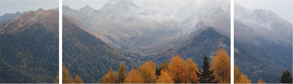 Obraz - Widok na grzbiety górskie (170x50 cm)