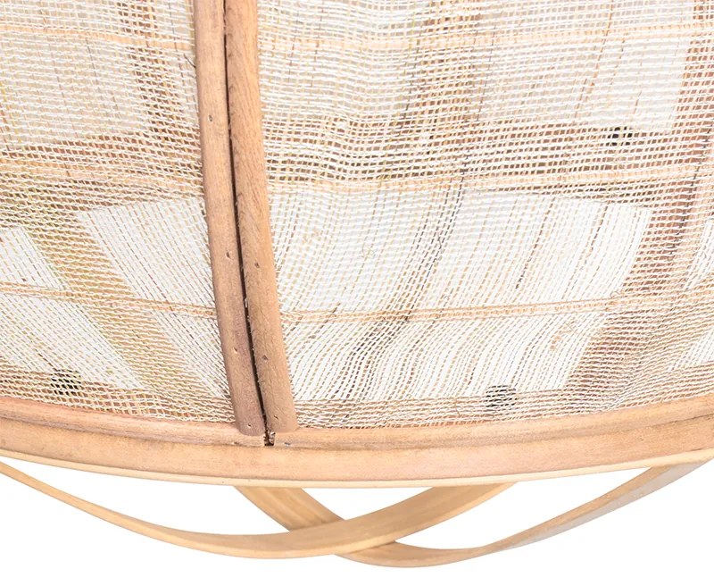 Orientalna lampa wisząca brązowa 58 cm - Pascal