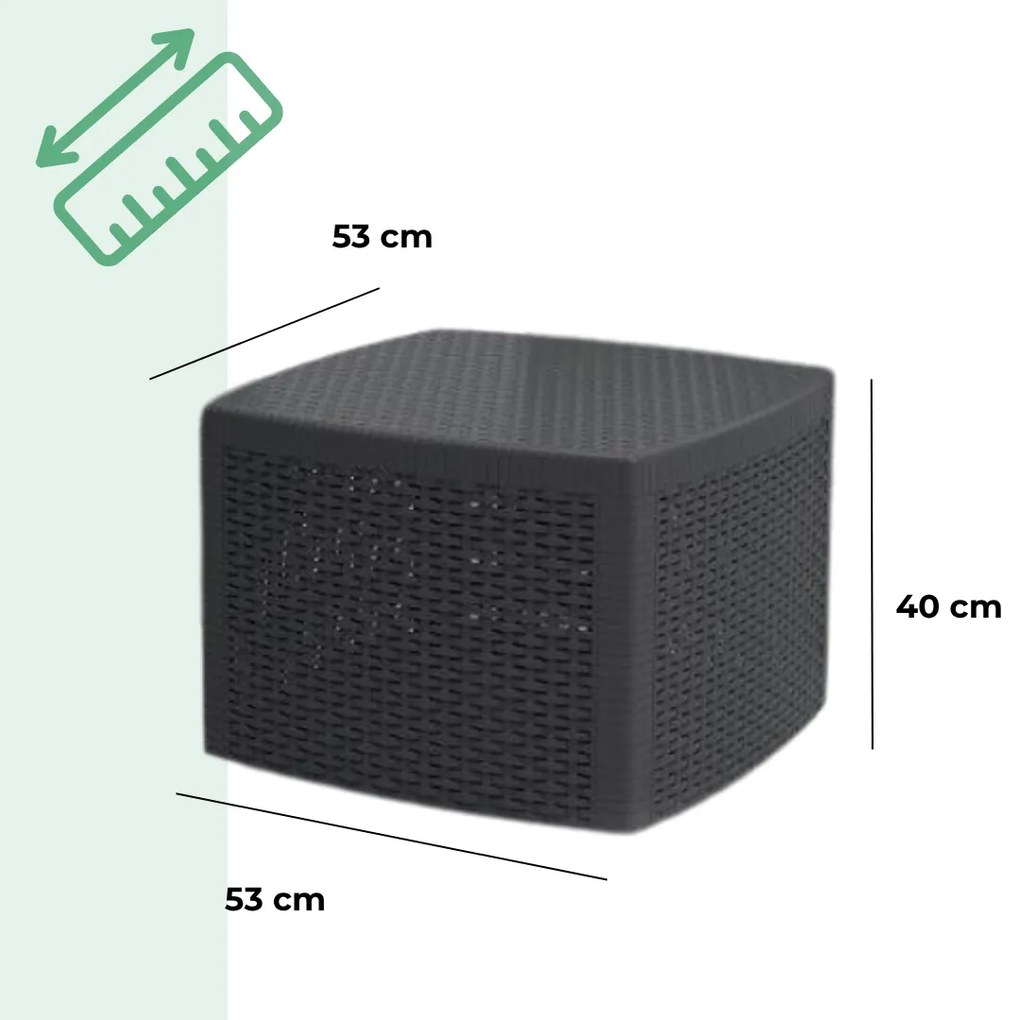 Zestaw ogrodowy TREE, 3-częściowy, antracytowy I.P.A.E-Progarden