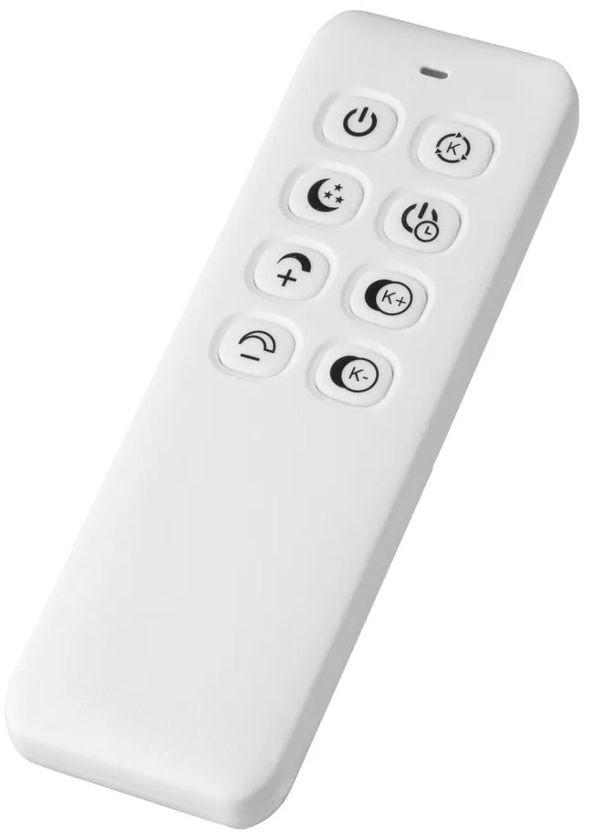 Biała metalowa lampa sufitowa LED ze zdalnym sterowaniem i ściemniaczem 43x43 cm Gorden – Fischer & Honsel