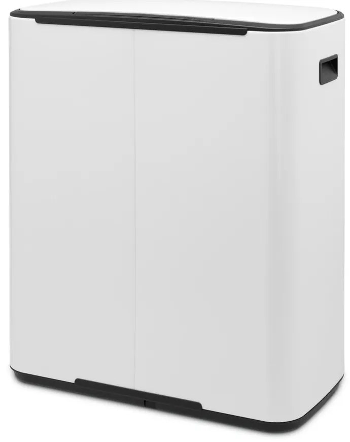 Biały stalowy kosz na śmieci z pedałem 60 l Bo – Brabantia