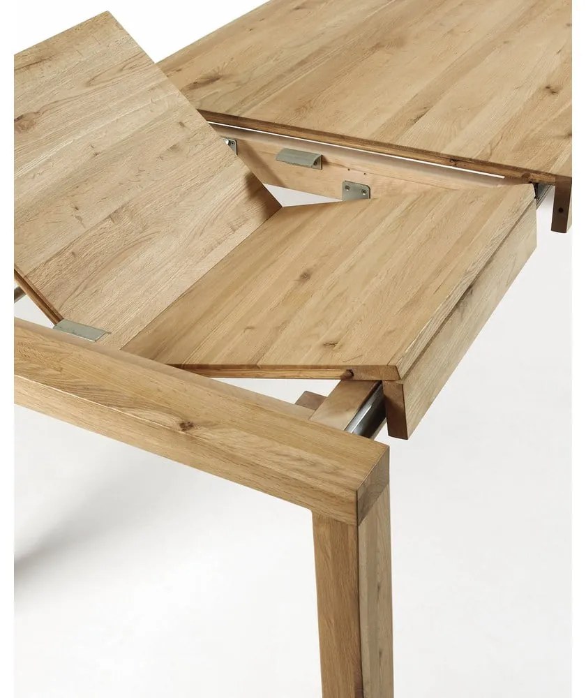 Rozkładany stół z dodatkowym blatem w dekorze dębu 100x200 cm Briva – Kave Home