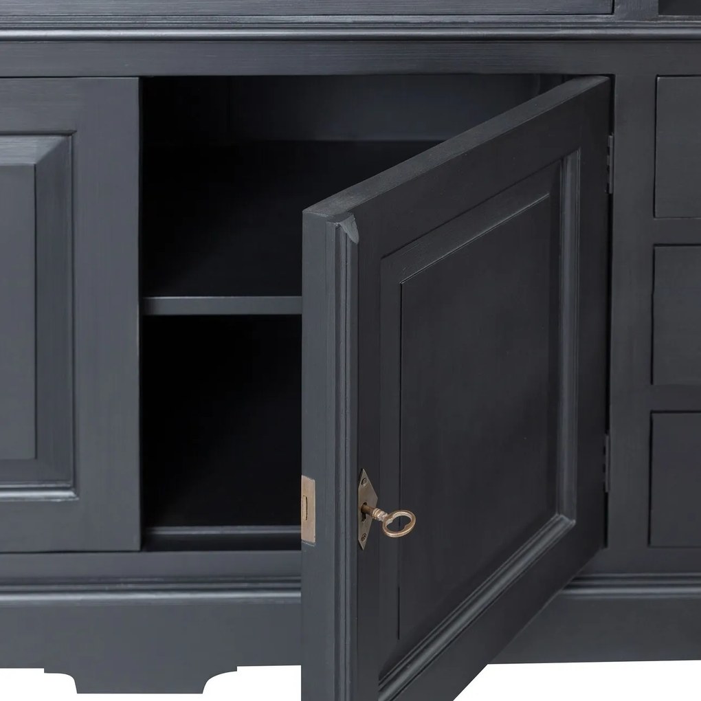 Kredens Brighton 204x56x217cm black